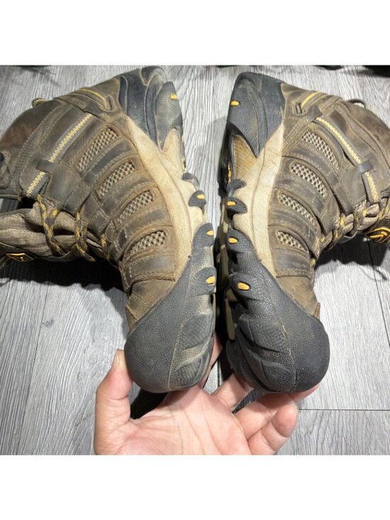 KEEN Mens Voyageur Mid Brown Olive Hiking Boots Size 11 main image 4